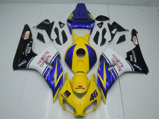 2006-2007 Yellow Nastro Honda CBR1000RR Motorcycle Fairings Kit Canada 2006-2007 Yellow Nastro Honda CBR1000RR Motorcycle Fairings Kit Canada