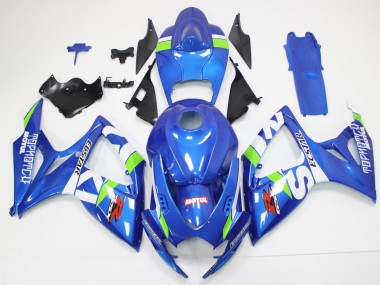 2006-2007 Blue White Suzuki GSXR 600/750 Motorcycle Fairings Canada