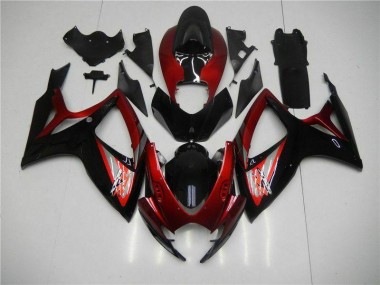2006-2007 Red Black Suzuki GSXR 600/750 Motor Bike Fairings Canada