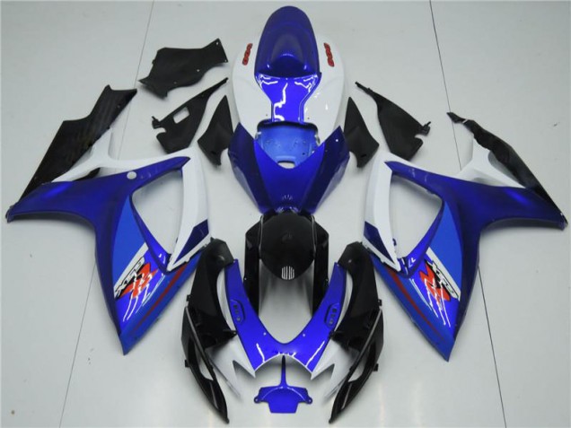 2006-2007 White Blue Suzuki GSXR 600/750 Motorcyle Fairings Canada 2006-2007 White Blue Suzuki GSXR 600/750 Motorcyle Fairings Canada