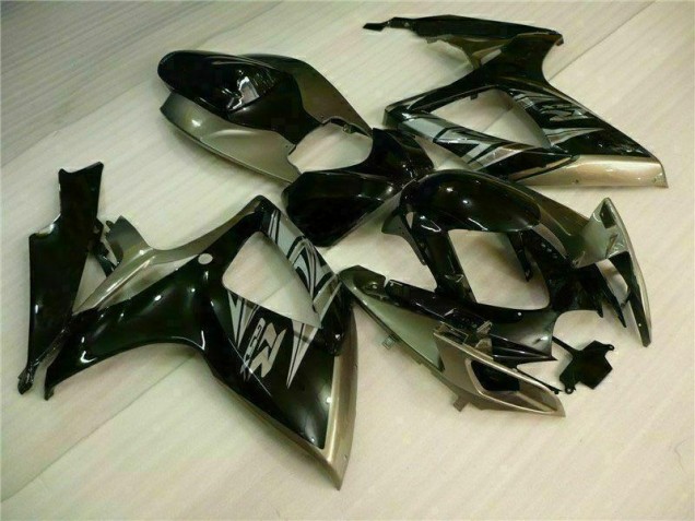 2006-2007 Black Grey Suzuki GSXR 600/750 Motorcycle Fairing Kits Canada 2006-2007 Black Grey Suzuki GSXR 600/750 Motorcycle Fairing Kits Canada