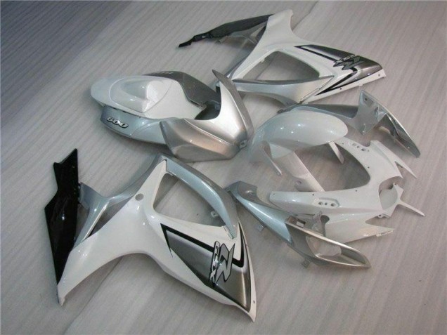 2006-2007 White Silver Suzuki GSXR 600/750 Bike Fairings Canada 2006-2007 White Silver Suzuki GSXR 600/750 Bike Fairings Canada