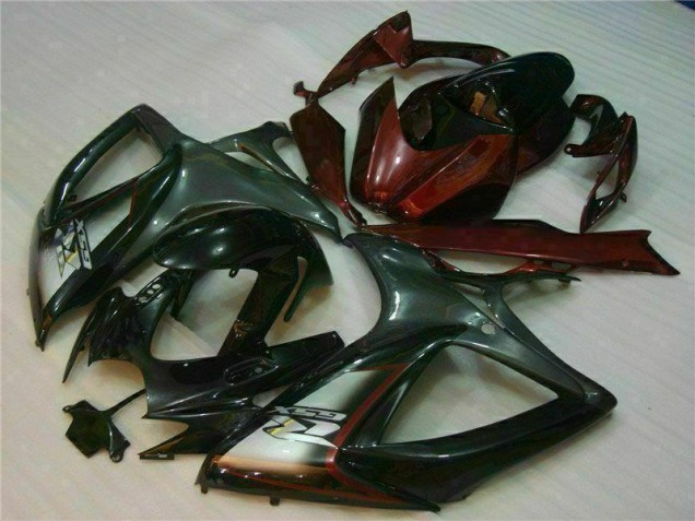 2006-2007 Black Red Suzuki GSXR 600/750 Motorcycle Fairings Canada 2006-2007 Black Red Suzuki GSXR 600/750 Motorcycle Fairings Canada
