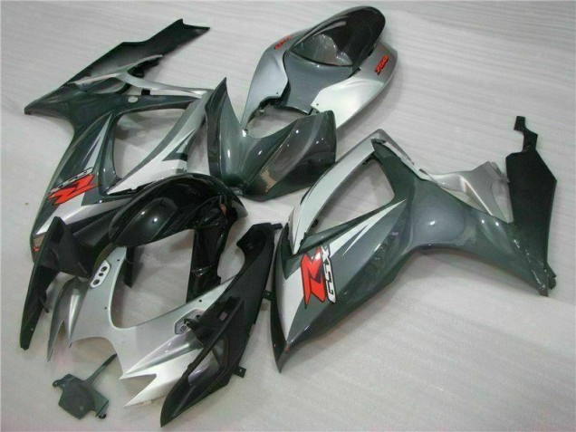 2006-2007 Silver Black Suzuki GSXR 600/750 Motorcycle Fairings Kits Canada 2006-2007 Silver Black Suzuki GSXR 600/750 Motorcycle Fairings Kits Canada