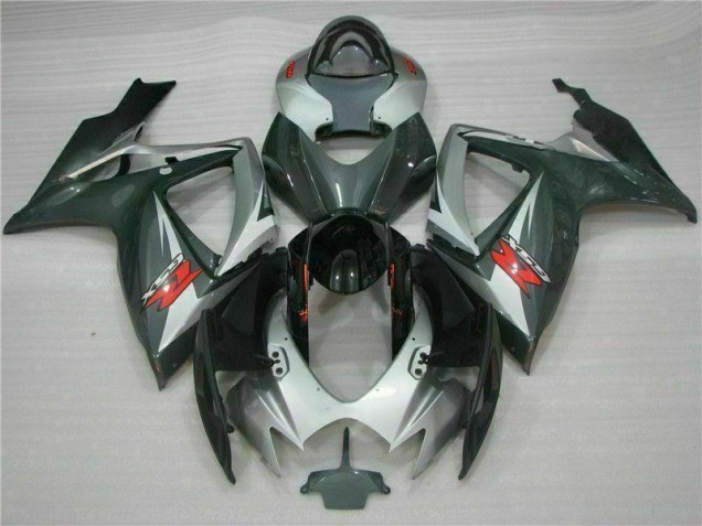 2006-2007 Silver Black Suzuki GSXR 600/750 Motorcycle Fairings Kits Canada 2006-2007 Silver Black Suzuki GSXR 600/750 Motorcycle Fairings Kits Canada