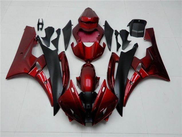 2006-2007 Red Black Yamaha YZF R6 Bike Fairings Canada 2006-2007 Red Black Yamaha YZF R6 Bike Fairings Canada