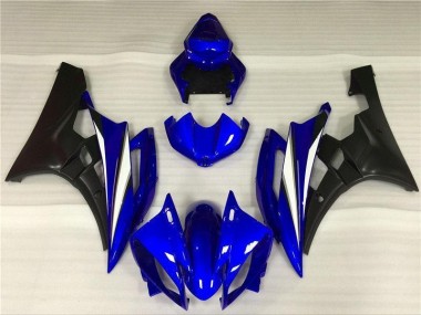 2006-2007 Blue Black Yamaha YZF R6 Motorcycle Fairings Kits Canada