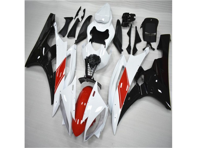 2006-2007 Red White Black Yamaha YZF R6 Moto Fairings Canada 2006-2007 Red White Black Yamaha YZF R6 Moto Fairings Canada