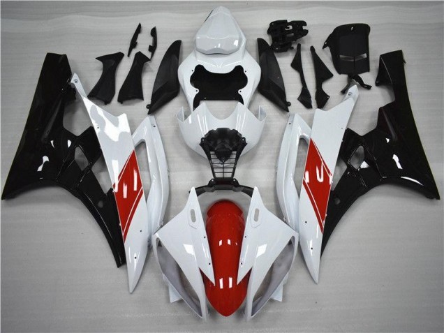 2006-2007 Red White Black Yamaha YZF R6 Moto Fairings Canada 2006-2007 Red White Black Yamaha YZF R6 Moto Fairings Canada