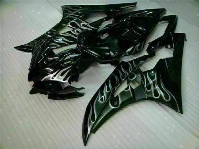 2006-2007 Silver Flame Black Yamaha YZF R6 Motor Fairings Canada 2006-2007 Silver Flame Black Yamaha YZF R6 Motor Fairings Canada