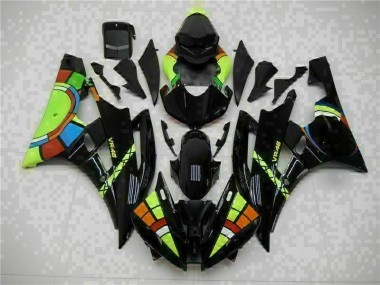 2006-2007 Black Yamaha YZF R6 Motorcycle Replacement Fairings Canada