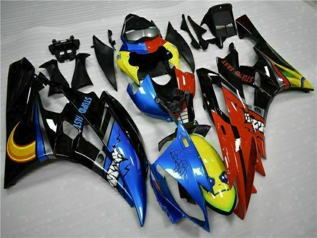 2006-2007 Yellow Blue Red Yamaha YZF R6 Motorcycle Fairings Kit Canada 2006-2007 Yellow Blue Red Yamaha YZF R6 Motorcycle Fairings Kit Canada