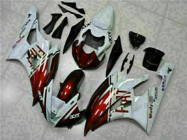 2006-2007 Brown White Yamaha YZF R6 Motorcycle Fairing Kit Canada 2006-2007 Brown White Yamaha YZF R6 Motorcycle Fairing Kit Canada