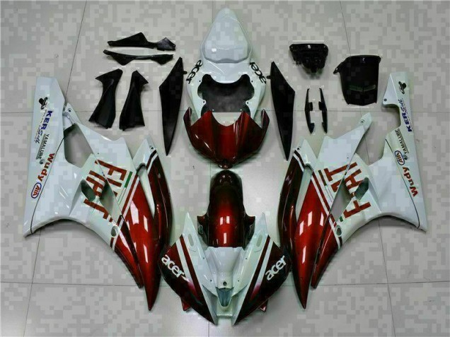 2006-2007 Brown White Yamaha YZF R6 Motorcycle Fairing Kit Canada 2006-2007 Brown White Yamaha YZF R6 Motorcycle Fairing Kit Canada