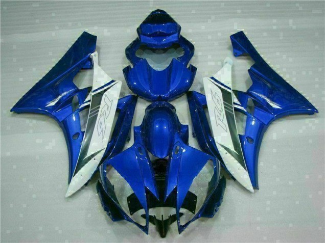 2006-2007 Blue White Yamaha YZF R6 Bike Fairings Canada 2006-2007 Blue White Yamaha YZF R6 Bike Fairings Canada