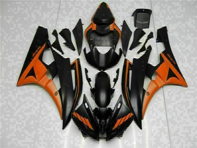 2006-2007 Orange Black Yamaha YZF R6 Bike Fairing Canada 2006-2007 Orange Black Yamaha YZF R6 Bike Fairing Canada