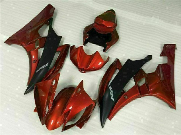 2006-2007 Red Yamaha YZF R6 Replacement Motorcycle Fairings Canada