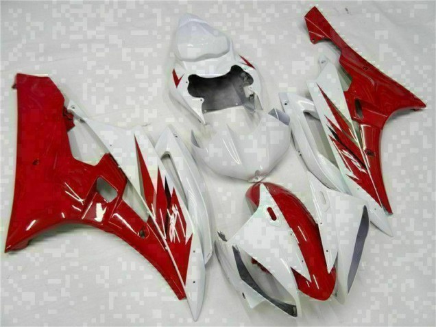 2006-2007 Red White Yamaha YZF R6 Motorcycle Bodywork Canada 2006-2007 Red White Yamaha YZF R6 Motorcycle Bodywork Canada