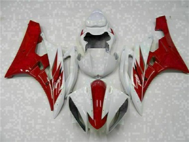 2006-2007 Red White Yamaha YZF R6 Motorcycle Bodywork Canada