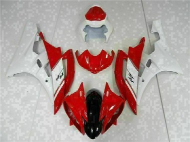 2006-2007 Red White Yamaha YZF R6 Motorcyle Fairings Canada
