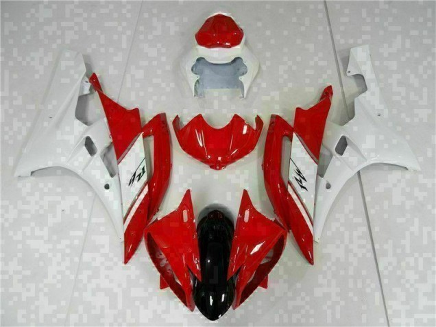 2006-2007 Red White Yamaha YZF R6 Motorcyle Fairings Canada 2006-2007 Red White Yamaha YZF R6 Motorcyle Fairings Canada