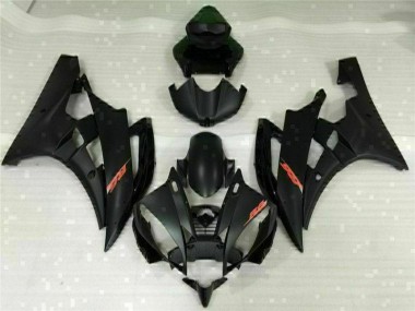 2006-2007 Black Yamaha YZF R6 Replacement Fairings Canada