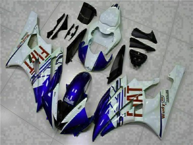 2006-2007 White Blue Yamaha YZF R6 Bike Fairings & Bodywork Canada