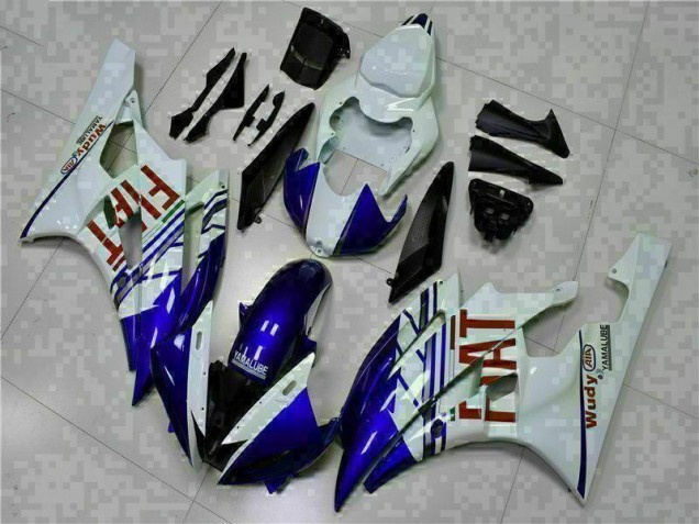 2006-2007 White Blue Yamaha YZF R6 Bike Fairings & Bodywork Canada 2006-2007 White Blue Yamaha YZF R6 Bike Fairings & Bodywork Canada