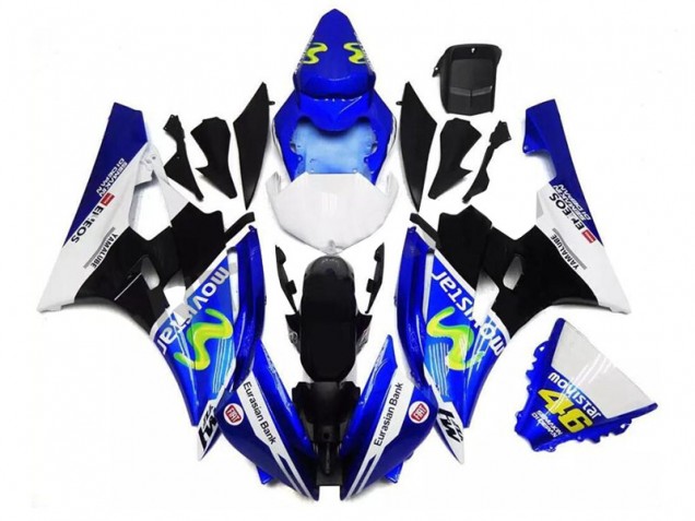 2006-2007 Blue Black White Yamaha YZF R6 Motor Fairings Canada 2006-2007 Blue Black White Yamaha YZF R6 Motor Fairings Canada