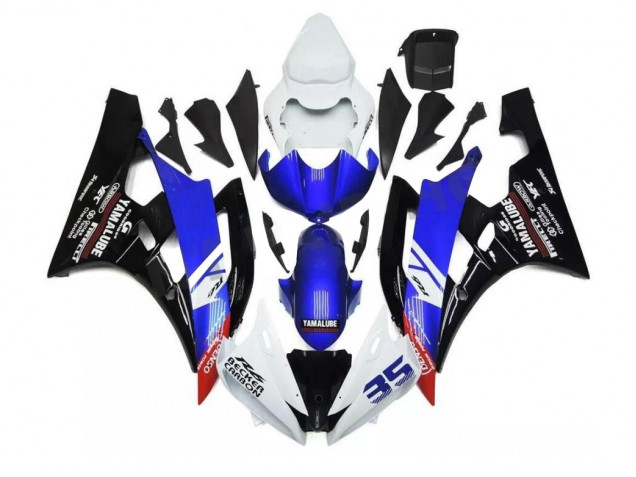2006-2007 Blue White Yamaha YZF R6 Motorcycle Fairings Kit Canada 2006-2007 Blue White Yamaha YZF R6 Motorcycle Fairings Kit Canada
