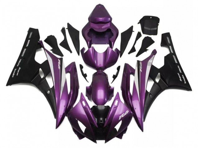 2006-2007 Purple Black Yamaha YZF R6 Motorcylce Fairings Canada 2006-2007 Purple Black Yamaha YZF R6 Motorcylce Fairings Canada