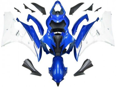 2006-2007 Blue White Yamaha YZF R6 Motorcycle Fairing Kit Canada