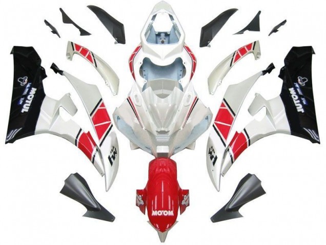 2006-2007 White Red Black Yamaha YZF R6 Bike Fairings Canada 2006-2007 White Red Black Yamaha YZF R6 Bike Fairings Canada