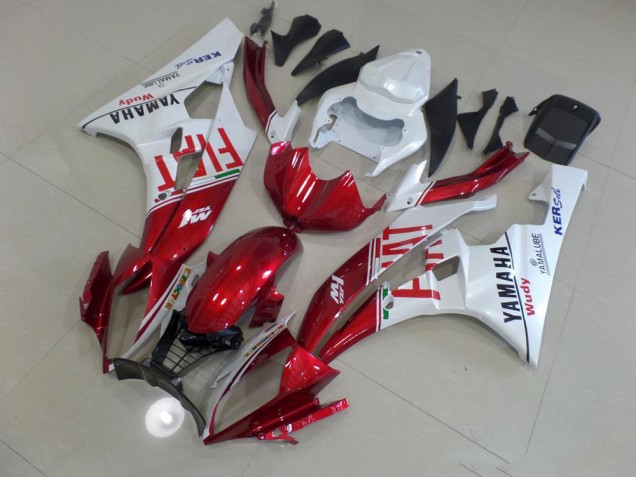 2006-2007 Red Fiat Yamaha YZF R6 Motorcyle Fairings Canada 2006-2007 Red Fiat Yamaha YZF R6 Motorcyle Fairings Canada