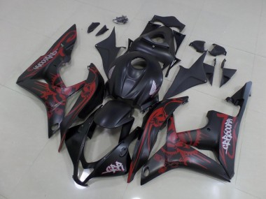 2007-2008 Black Red Honda CBR600RR Motorcycle Bodywork Canada