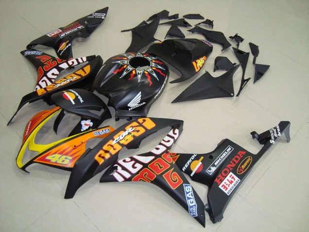 2007-2008 Matte Black Rossi Honda CBR600RR Motorcycle Fairing Kits Canada 2007-2008 Matte Black Rossi Honda CBR600RR Motorcycle Fairing Kits Canada