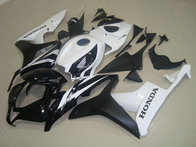 2007-2008 Matte Black White Honda CBR600RR Bike Fairing Kit Canada 2007-2008 Matte Black White Honda CBR600RR Bike Fairing Kit Canada