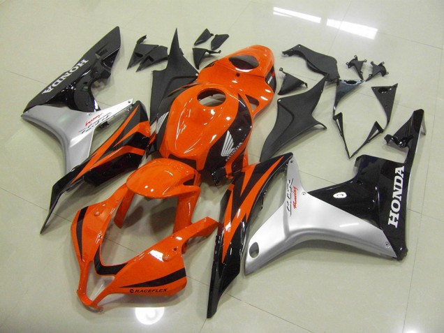 2007-2008 Orange Silver Black Honda CBR600RR Moto Fairings Canada 2007-2008 Orange Silver Black Honda CBR600RR Moto Fairings Canada
