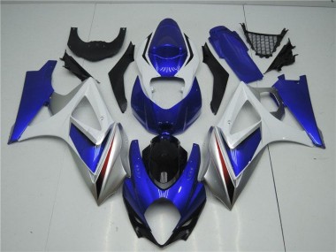 2007-2008 Blue White Suzuki GSXR 1000 K7 Motorcycle Fairings Canada