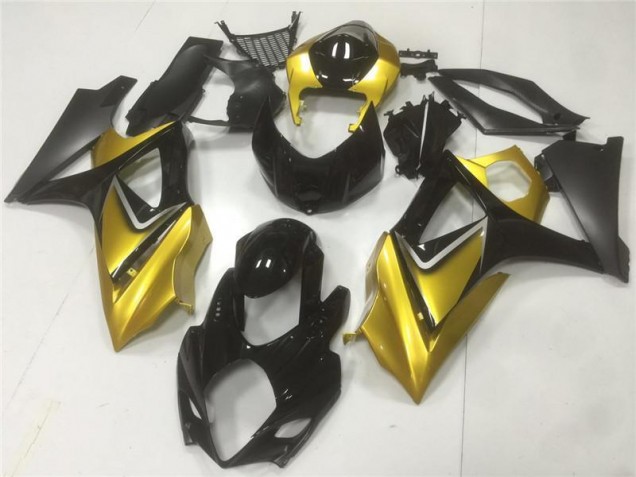 2007-2008 Gold Black Suzuki GSXR 1000 K7 Motorbike Fairing Canada 2007-2008 Gold Black Suzuki GSXR 1000 K7 Motorbike Fairing Canada
