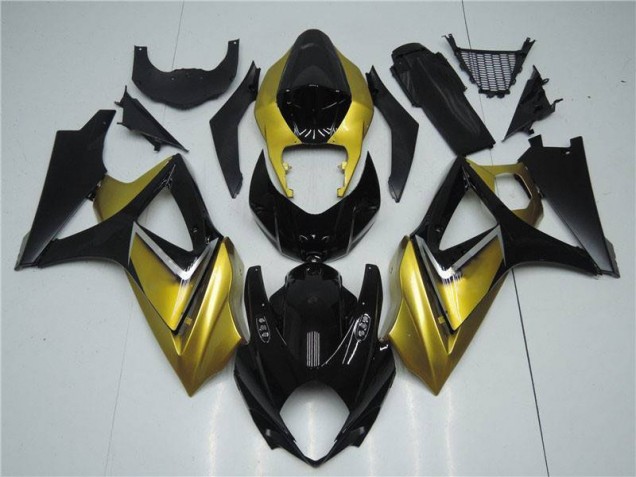 2007-2008 Gold Black Suzuki GSXR 1000 K7 Motorbike Fairing Canada 2007-2008 Gold Black Suzuki GSXR 1000 K7 Motorbike Fairing Canada