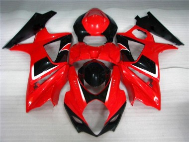 2007-2008 Red Black Suzuki GSXR 1000 K7 Bike Fairings Canada