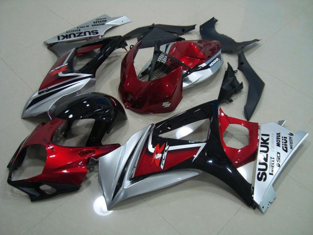 2007-2008 Red Black Silver Suzuki GSXR 1000 K7 Bike Fairing Canada 2007-2008 Red Black Silver Suzuki GSXR 1000 K7 Bike Fairing Canada