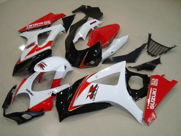 2007-2008 White Red Black Suzuki GSXR 1000 K7 Replacement Motorcycle Fairings Canada
