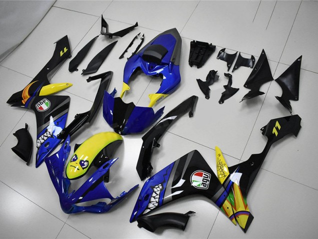 2007-2008 Blue Shark Yamaha YZF R1 Motorcycle Fairing Kit Canada 2007-2008 Blue Shark Yamaha YZF R1 Motorcycle Fairing Kit Canada