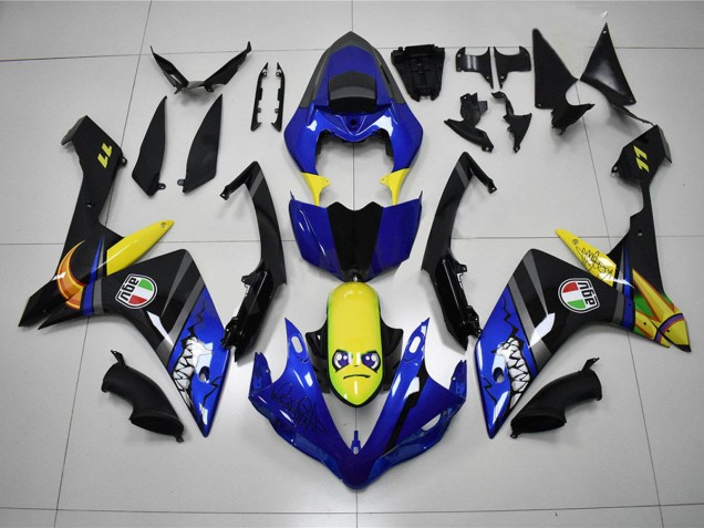 2007-2008 Blue Shark Yamaha YZF R1 Motorcycle Fairing Kit Canada 2007-2008 Blue Shark Yamaha YZF R1 Motorcycle Fairing Kit Canada