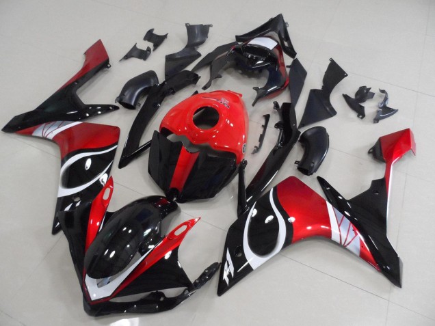 2007-2008 Black Red Glossy Yamaha YZF R1 Motorcycle Replacement Fairings Canada 2007-2008 Black Red Glossy Yamaha YZF R1 Motorcycle Replacement Fairings Canada