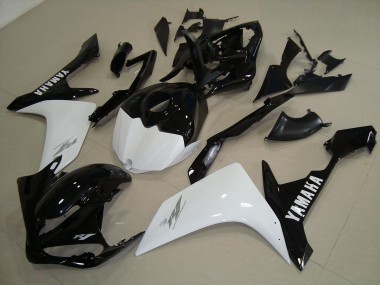2007-2008 Black White Gold Yamaha YZF R1 Replacement Fairings Canada
