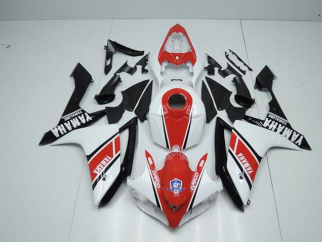 2007-2008 Factory Red White Yamaha YZF R1 Motorbike Fairing Canada 2007-2008 Factory Red White Yamaha YZF R1 Motorbike Fairing Canada