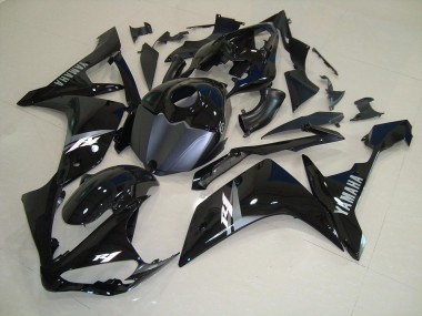 2007-2008 Glossy Black White Yamaha YZF R1 Bike Fairings Canada